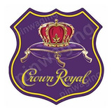 Señales - Modern Tin Sign Crown Royal Purple Sign -shield Me