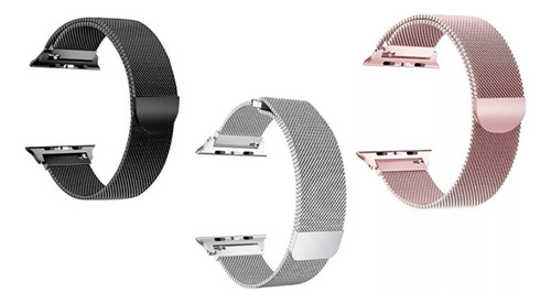 Pulseira Milanese Magnética Compatível Com Apple Watch