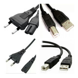 Cabo Usb + Cabo De Energia Epson L210 L220 L355 L375 L395...