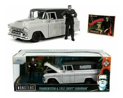Carroza  Frankenstein & Chevy Suburban 1957 1:24 Jada Toys