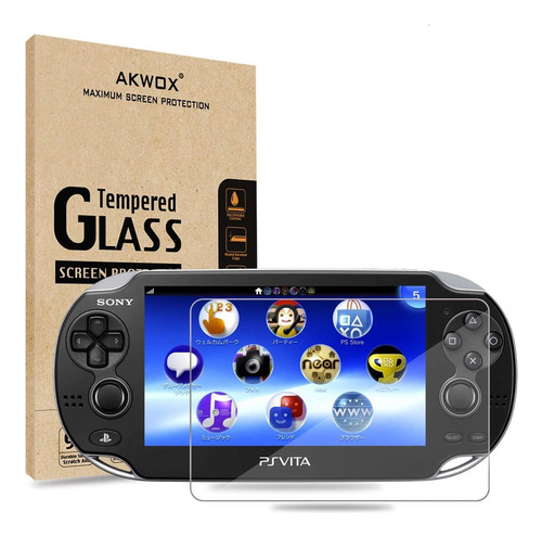 Akwox Premium - Protector De Pantalla Para Ps Vita 1000 (2 U