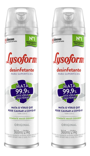 Limpador Para Pisos Lysoform 360 Ml Pacote X2