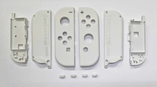 Carcaça Branco + Botões Sl Sr Para Controle Nintendo Switch
