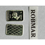 Robmar-moneda N°7  1 G. Plata 0,999-1 Conejo +estuche En 3d 