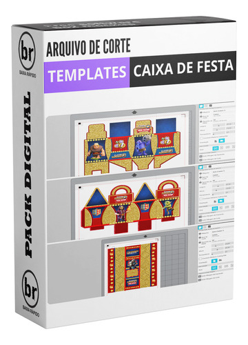 Caixa De Festa Clash Royale [silhouette]