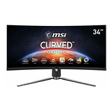 Monitor Curvo 34'' Msi Color Negro Antirreflejo Bisel