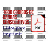 1000 Codigos De Barra Consecutivos (0001-1000)