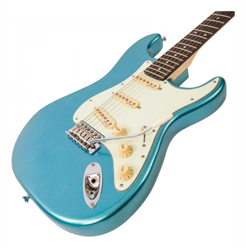 Guitarra Vintage Strato V6 Cab Reissued Candy Apple Blue
