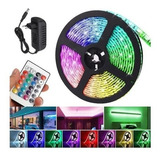 Cinta De Luz Led Multicolor Rgb 5 Metros Tira Led + Control