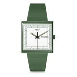 Reloj Swatch What If...green? So34g700 Hombre Mujer Suizo Color De La Malla Verde Color Del Bisel Verde Color Del Fondo Blanco