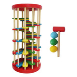 Pound Roll-juguetes De Rampa Montessori, Colores Educativos,