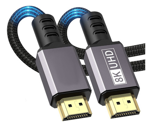 Cable Hdmi 2.1 8k 4k 2k Certificado 240 165 Hz 3 Metros 3m 