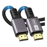 Cable Hdmi 2.1 Certificado 8k 4k Ps5 Play 5 Xbox 3 M Metros