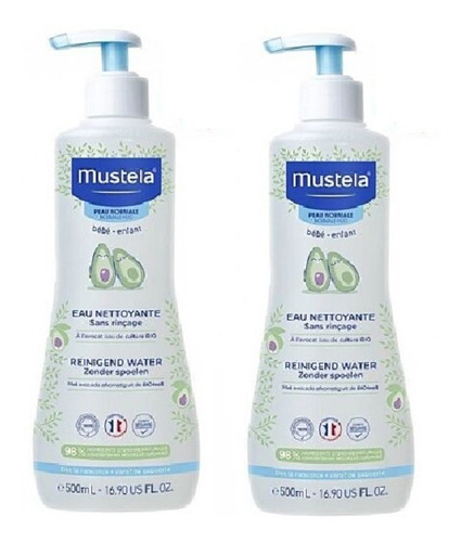 Kit 2 Frascos Mustela Physiobebe Água De Limpeza 300ml