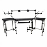 Rack Dj Para Notebook E Mesa De Som Com Monitores De Audio