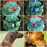 15 Finos Collares De Piel Bordados, Para Perros M-l Y Xl 