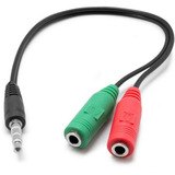Cable Adaptador Mic Y Auricular A Jack 3.5 Mm Celular Ps4 Pc