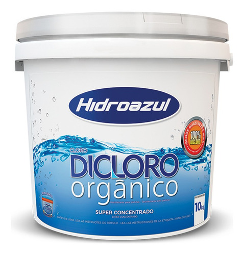 Cloro Dicloro Orgânico P/ Piscina Hidroazul 10kg