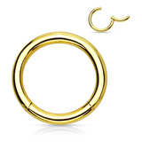 Piercing Segmento Argola Clicker Articulado Ouro 18k