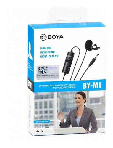 Boya Mic Lapela By-m1 M1 iPhone Smartphone Android Cabo 6m