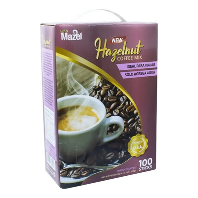 Café Instantaneo Coreano Mazel Sabor Avellano 100 Sticks | Envío gratis