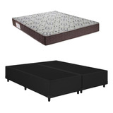 Cama Box Casal Bipartido Iso 150 D45 Preto - Ortobom