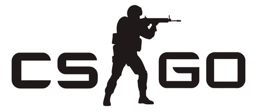 Counter Strike Cs-go Decorativo Preto Em Mdf 3mm