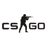 Counter Strike Cs-go Decorativo Preto Em Mdf 3mm