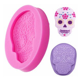 Molde Silicón Para Fondant, Resina,pasta | Calavera Decorada