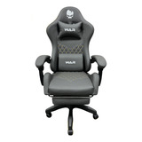 Cadeira De Escritório War Wgc200 Gamer Ergonômica  Cinza Com Estofado De Pu