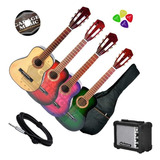 Guitarra Electro Criolla Clasica Mini Niños Amplificador Cd