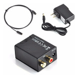 Convertidor / Adaptador De Audio Optico A Rca + Cable Optico