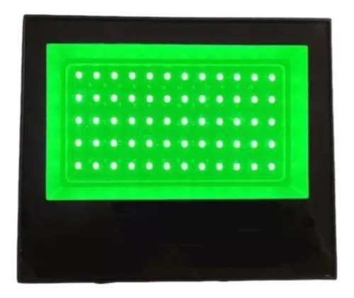 Refletor Holofote Led 50w Luz Verde Jardim Grama Bivolt