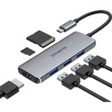 Adaptador Usb C Hub Para Macbook Air, Dongle Usb C Hdmi Para