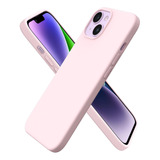 Carcasa Silicona Slim Para iPhone 14/ Pro /plus/ Max Color Rosado iPhone 14