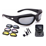 Óculos Tático Esportivo Daisy C5 Polarizado 4 Lens - Prot Uv