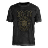 Camiseta Stamp Acdc Dirty Deeds Done Dirt Cheap Mce169