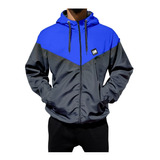 Campera Deportiva Abrigo Rompe Viento Hombre Con Capucha G6