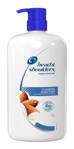 Shampoo Head And Shoulders Aceite Almendras Anti Caspa 1 Lt