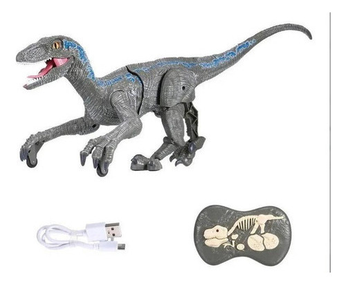 Sm180 Control Remoto Dinosauria Velociraptor Juguete Big [u]