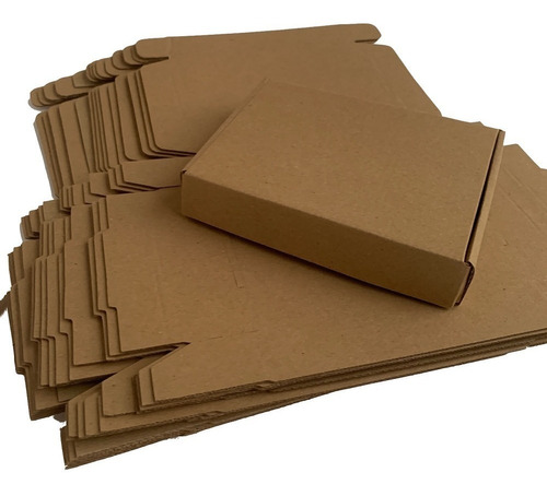 20 Cajas Cartón De 16cm X 12cm X 3cm  Autoarmable