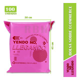 Bolsa Ecommerce Hola Llegue! Con Adhesivo 30x45 X100u