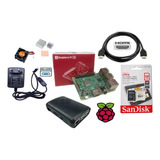 Kit Raspberry Pi3 Pi 3 Model B, Sd 256gb, Fonte Case, Cooler