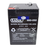 Batería Sellada 6volts 4 Amperes Radox 660-050 Recargable