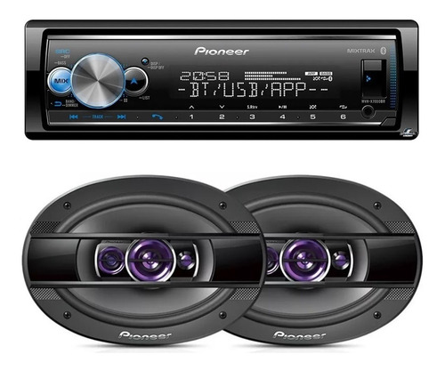 Pioneer Mvh-x700br Bluetooth Controle De Volante + Ts6960