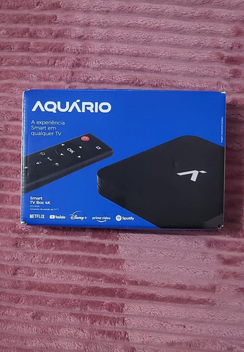 Tv Box Aquário Stv-3000 1ª Padrão 4k 8gb Preto