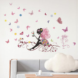 Pvc - Adhesivo Decorativo Para Pared (vinilo, Diseño De Flor