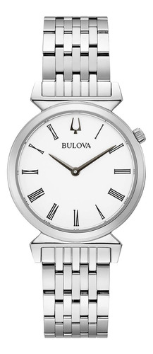 Bulova Reloj Para Mujer, Acero, Movimiento De Cuarzo