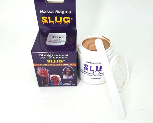 Massa Slug Maquiagem 200g Artística Halloween Teatral Terror