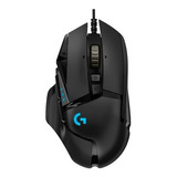Mouse Gamer Logitech G G502 Hero Sellado Color Negro